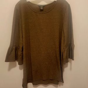 Adrianna Papell Light Brown Shirt